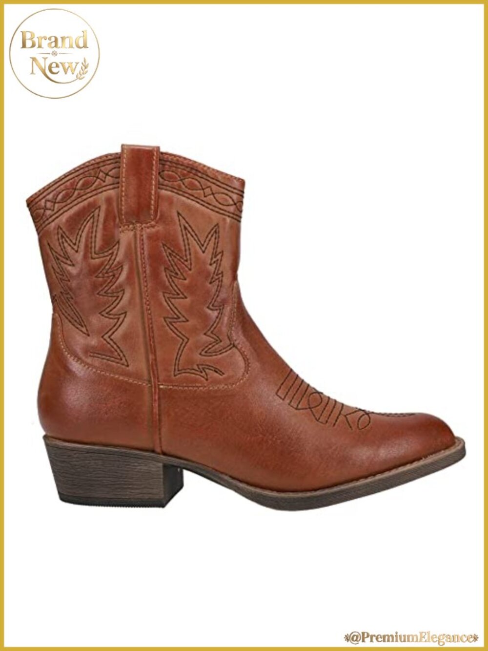 Coated Textile Ankle Bootie with Zip Closure